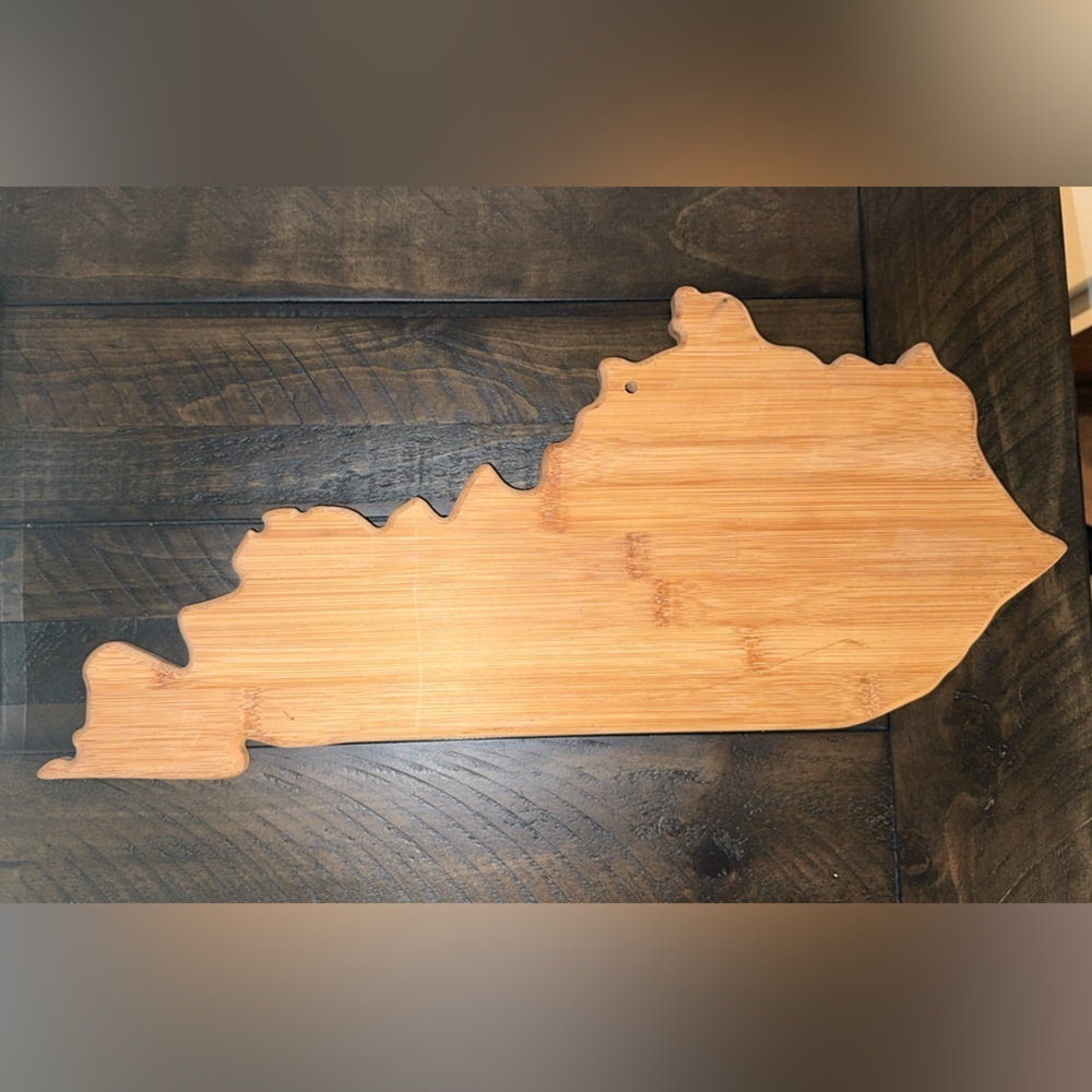 Totally Bamboo State of Kentucky Shaped Bamboo Cutting Board